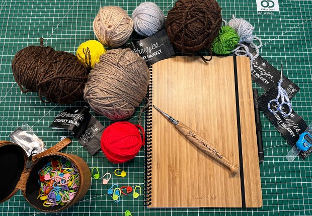 Crochet supplies with Bambook