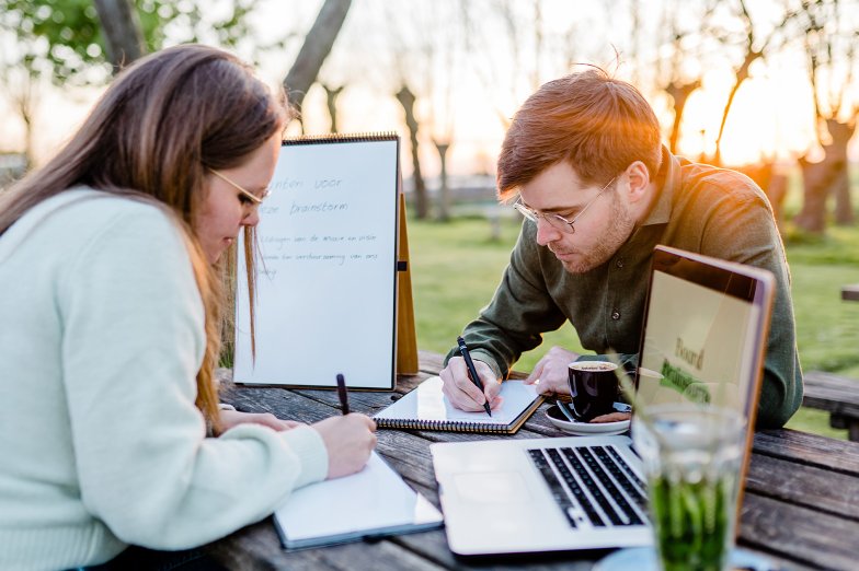 Productief buiten werken