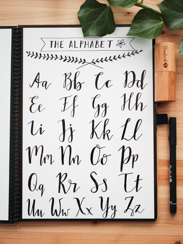 Calligraphy handlettering