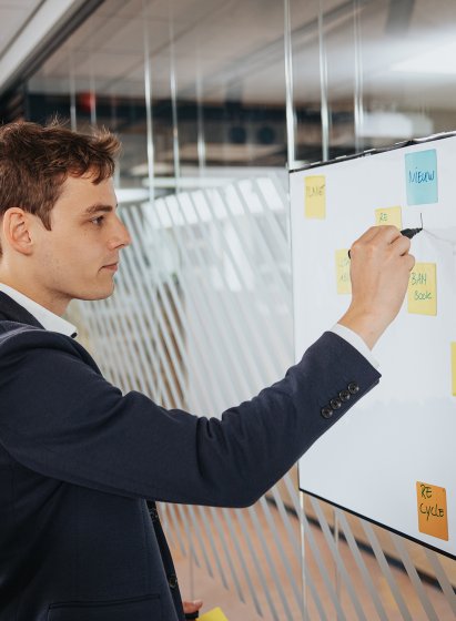 Writing on stick-on