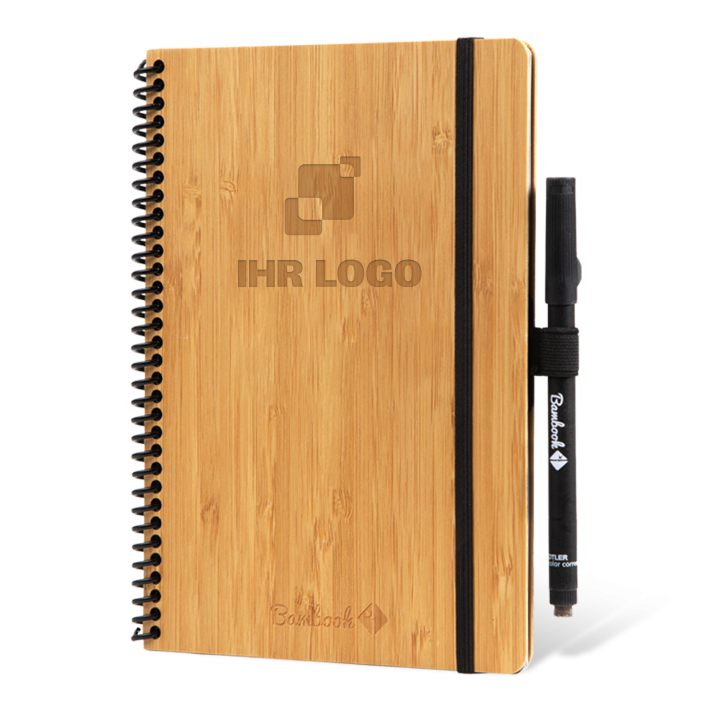 hardcover Bambook mit ihrem logo