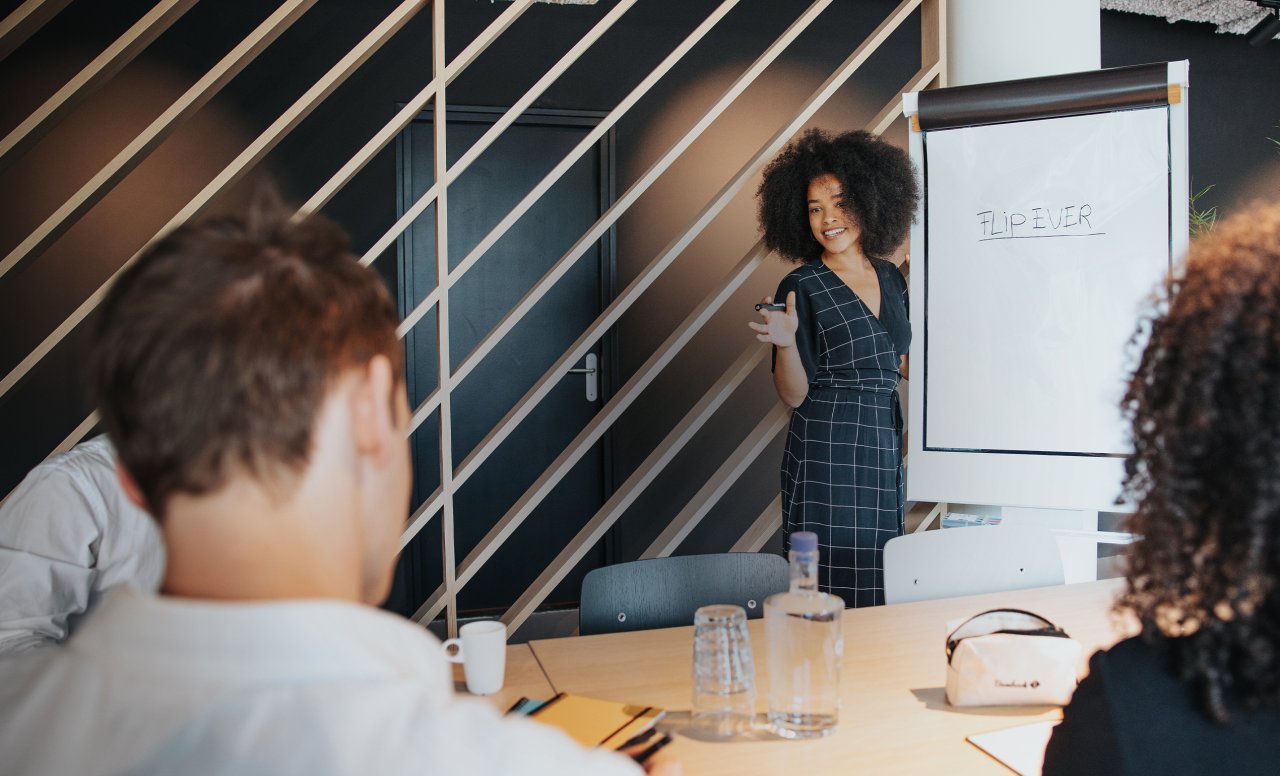 Erasable Flip-ever in office during meeting