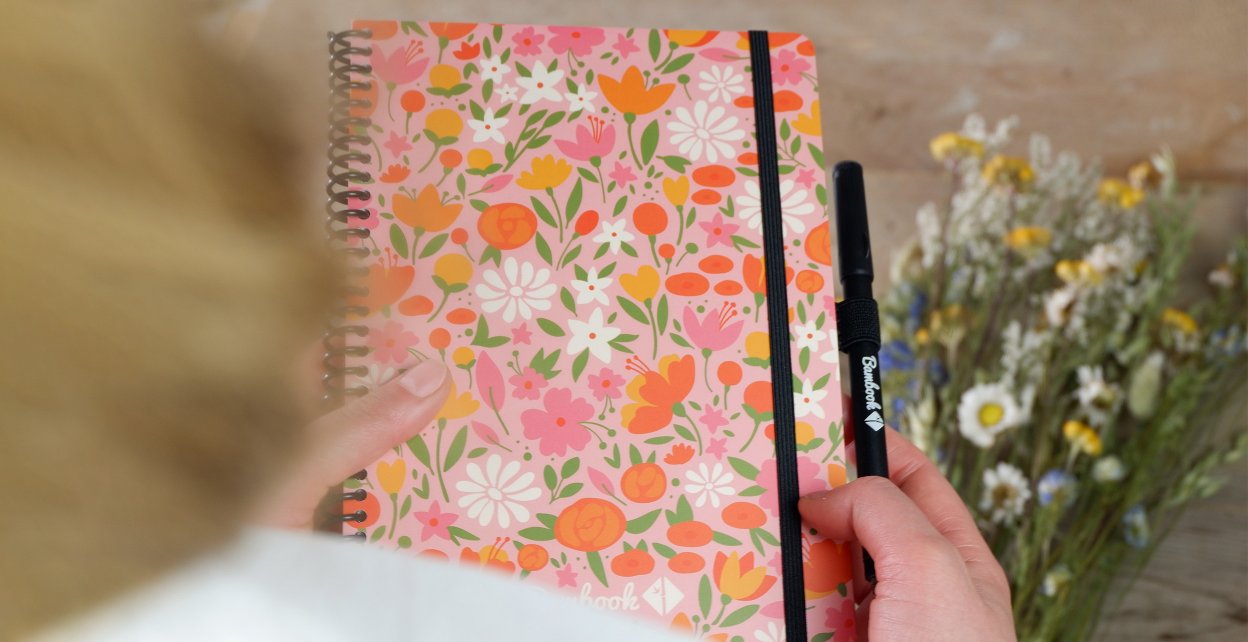 bambook Floral Notebook