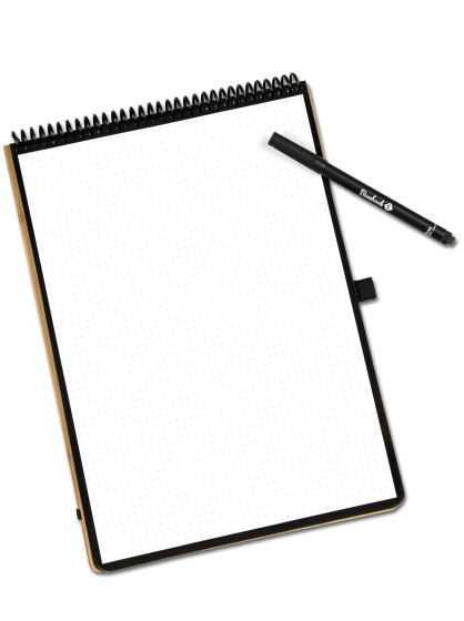 Bambook Notepad: hardcover A3, A4 and A5, The erasable notebook