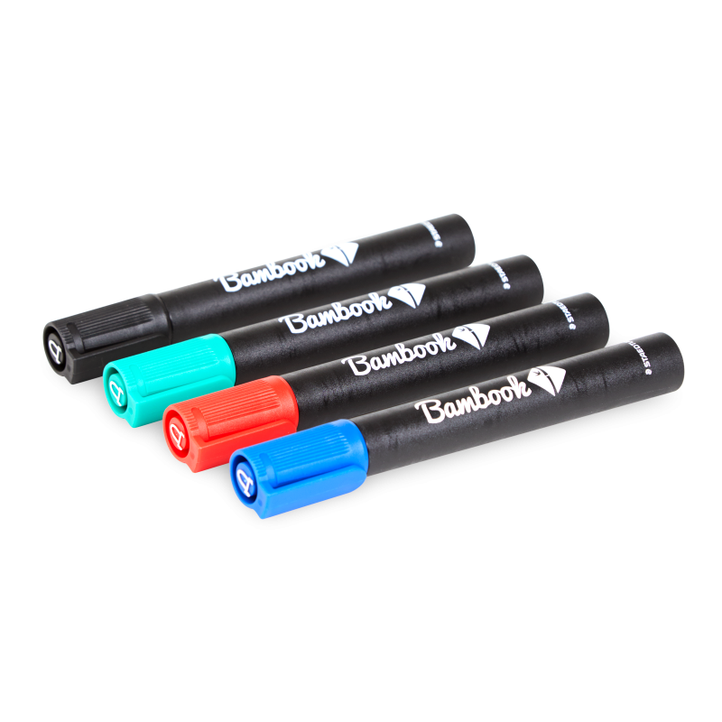 Coloured Bambook whiteboard markers