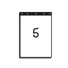 5 Bl&auml;tter