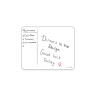 Mini Sticky Whiteboard - Blanc
