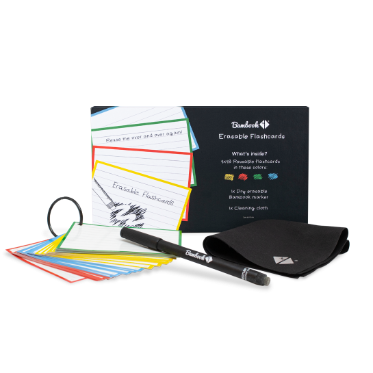 Bambook Flashcards, Erasable flashcards