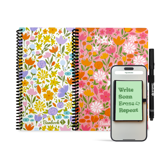 Bambook Floral Notebook