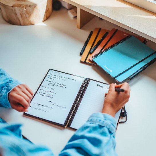 Colourful notebooks
