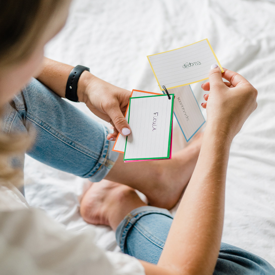 Bambook Flashcards Click Ring