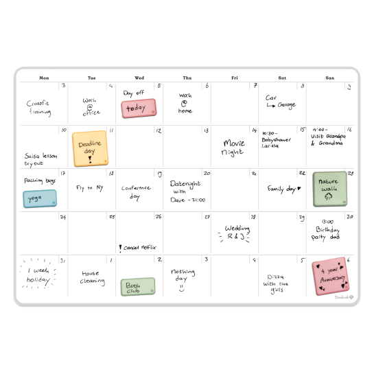 Sticky Monthly Planner