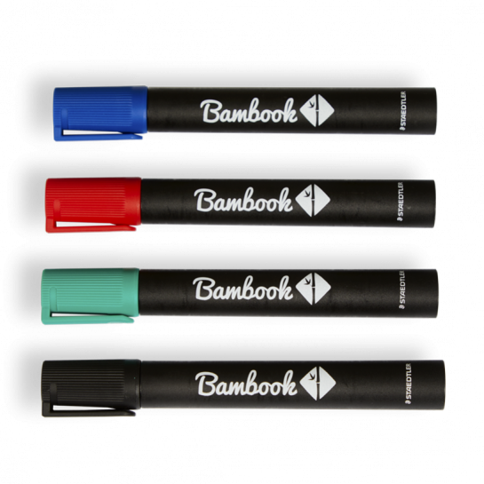 Bambook Whiteboard Marker-Set in 4 Farben