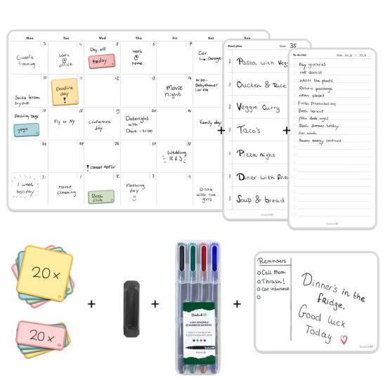 Sticky Whiteboard Komplett-Set
