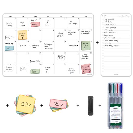 Sticky Whiteboard Plus Set