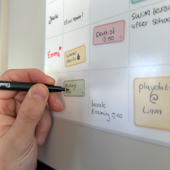 Sticky Whiteboard Familien-Wochenplaner