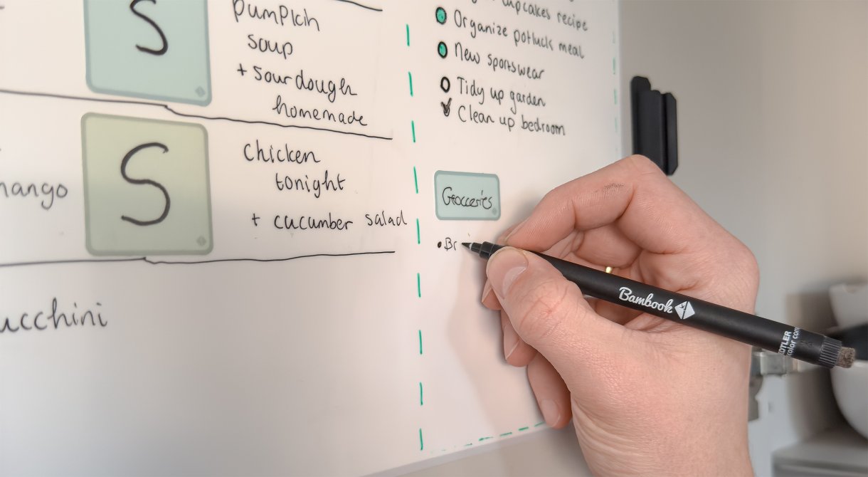 Blank whiteboard