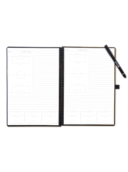 Bambook Football planner circle with lines